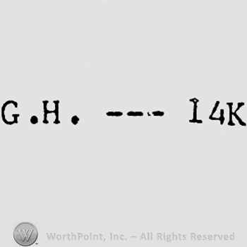 Letters G and H, three lines and number 14 and K.