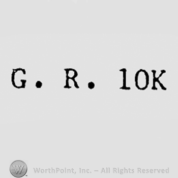 Letters G and R and 10K.