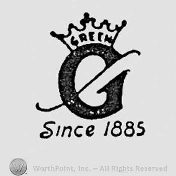 Crowned lettr G and SINCE 1885 written bellow.