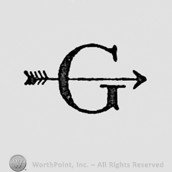 Letter g pierced by an arrow.
