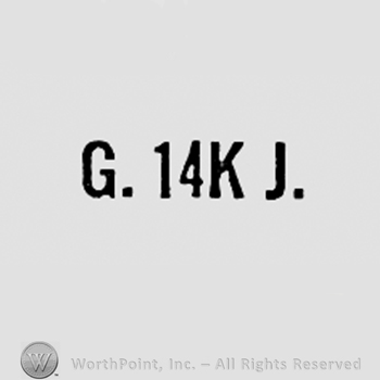 Letter G, 14K and J.