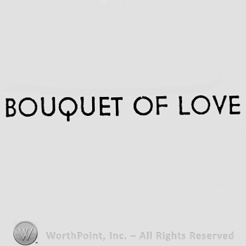 Words BOUQUET OF LOVE.