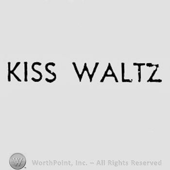 Words KISS WALTZ.