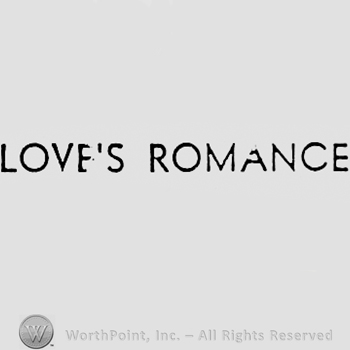 Words LOVE'S ROMANCE.