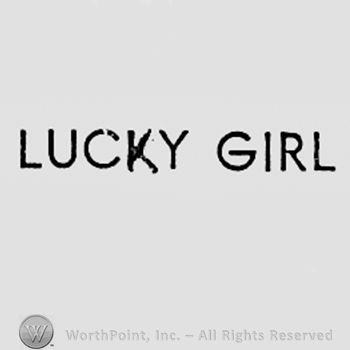 Words LUCKY GIRL.