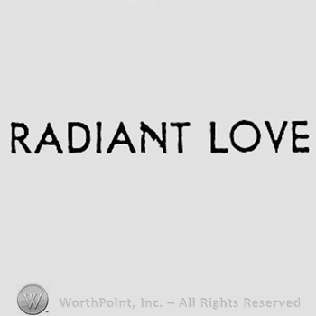 Words RADIANT LOVE.