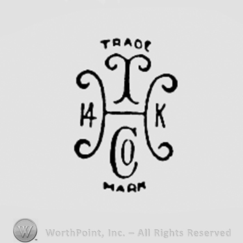Monogram of letters HKCO; TRADE MARK written above and bellow and 14k.