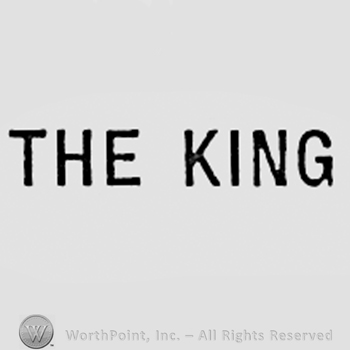 Word THE KING.