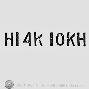 Letters HI 4K 10KH.