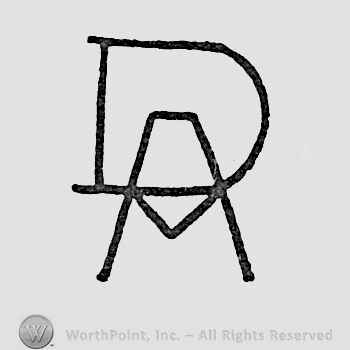 Monogram of letters AD.