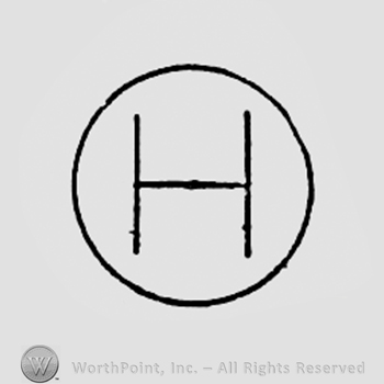Letter H inside a circle.