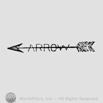 Word ARROW pierced by an arrow.