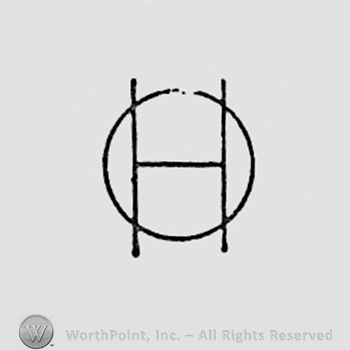 Monogram of letters HO.