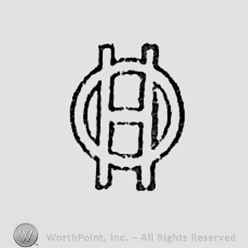 Monogram of letters HO.