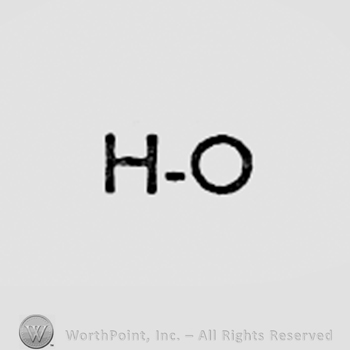 Monogram of letters HO.