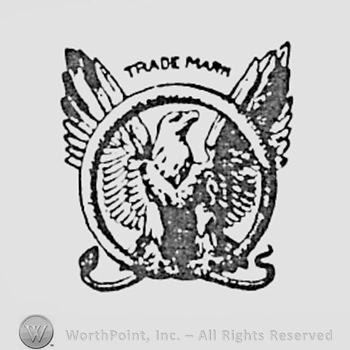 Eagle on a circle, and words TRADE MARK written above.