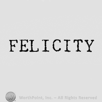 Word FELICITY.