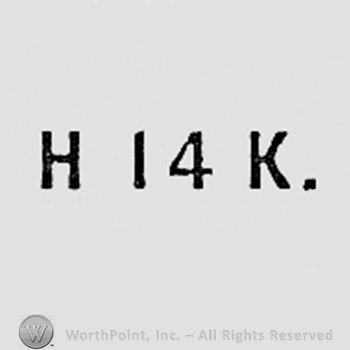 Letter H and 14k.