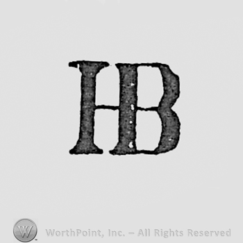 Monogram of letters HB.