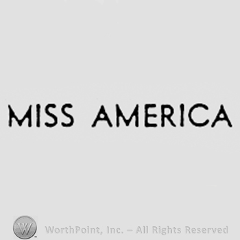 Words MISS AMERICA.