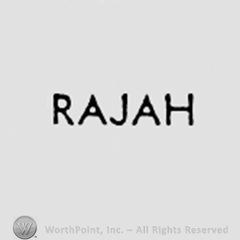 Word 'RAJAH.