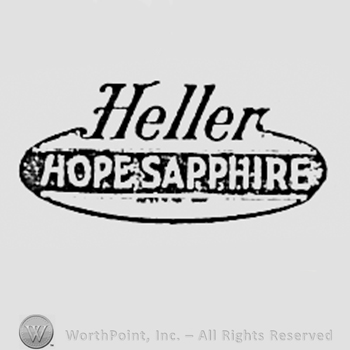 Words HELLER HOPE SAPHIRE written inside an oval.