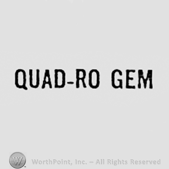 Words QUAD-RO GEM.