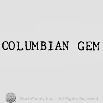 Words COLUMBIAN GEM.