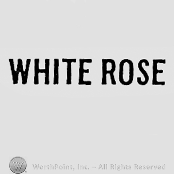 Words WHITE ROSE.