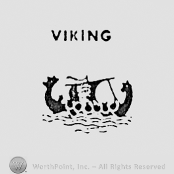 Word VIKING above a boat.