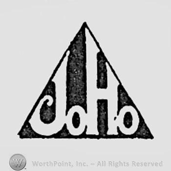 Letters Jo Ho inside a triangle.