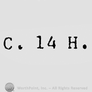 Letters C, 14, H.