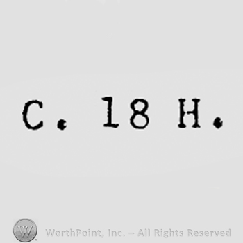 Letters C, 18, H.