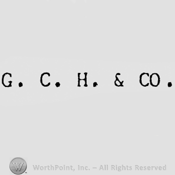 Letters G, C, H & CO.