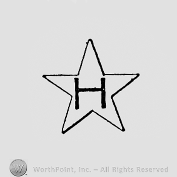 Letter H inside a star.