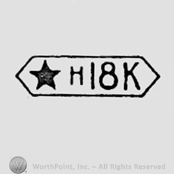 A star, letter H, number 18 and letter K.