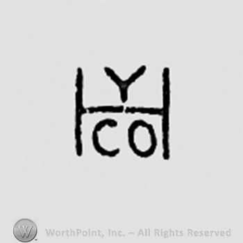 Monogram of letters Y, H, CO.