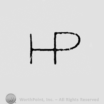 Monogram of letters H and P.