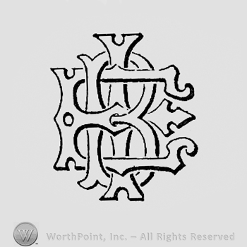 Monogram of letters E,B,I.