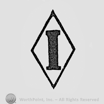 Letter I inside a diamond.