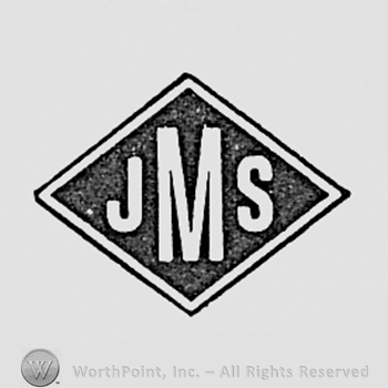 Letters JMS inside a dark diamond.