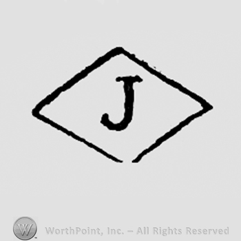 Letter J inside a diamond.