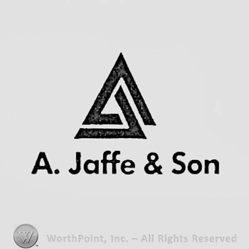 Double triangle and A.JAFFE & SON written bellow.