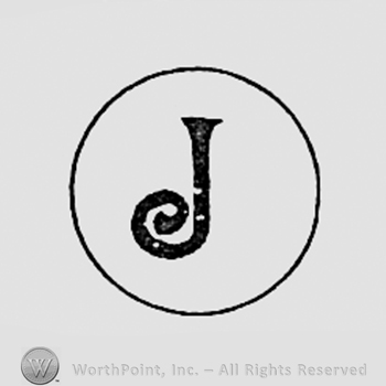Letter J inside a circle.