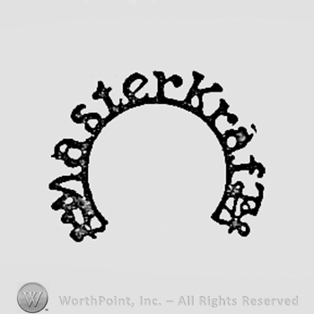 Word MASTERCRAFT written on the edge of a half circle.