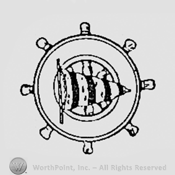 A wheel and a flag.