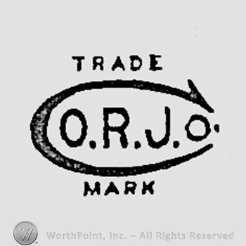 Letters ORJO inside an oval and TRADE MARK written above and bellow.