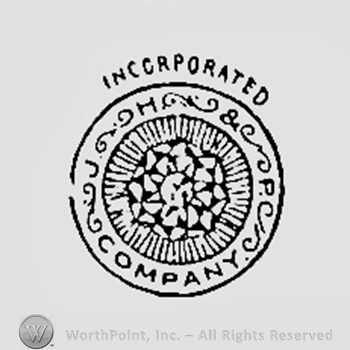 Rock inside a circle; Letters PHG COMPANY written on the edge; word INCORPORATED written above.