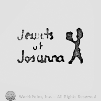 Words JEWELS OF JOSANNA written next to a shape like a boy.