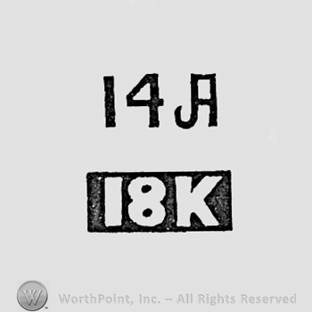 Number 14 and letter A, number 18 and letter k.